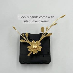 Acrylic Clocks Hands Flowers and Silent Mechanism, DIY Resin Art Supplies Wall Clock Parts image 6