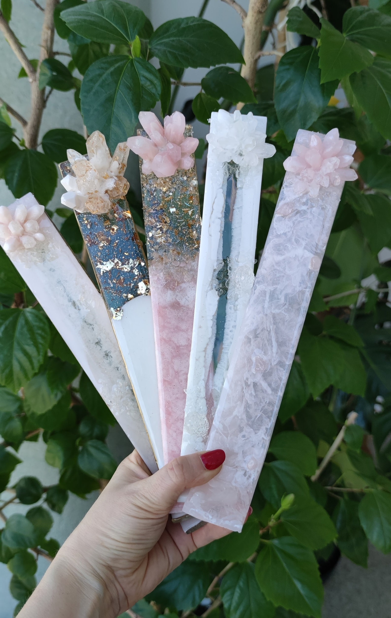 Incense holder rose quartz Pink incense burner Insences Etsy