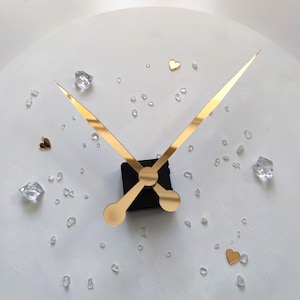 Silent Clock Mechanism Replacement Quartz Movement 31 mm Long Shaft DIY Clock Repair Kit image 13