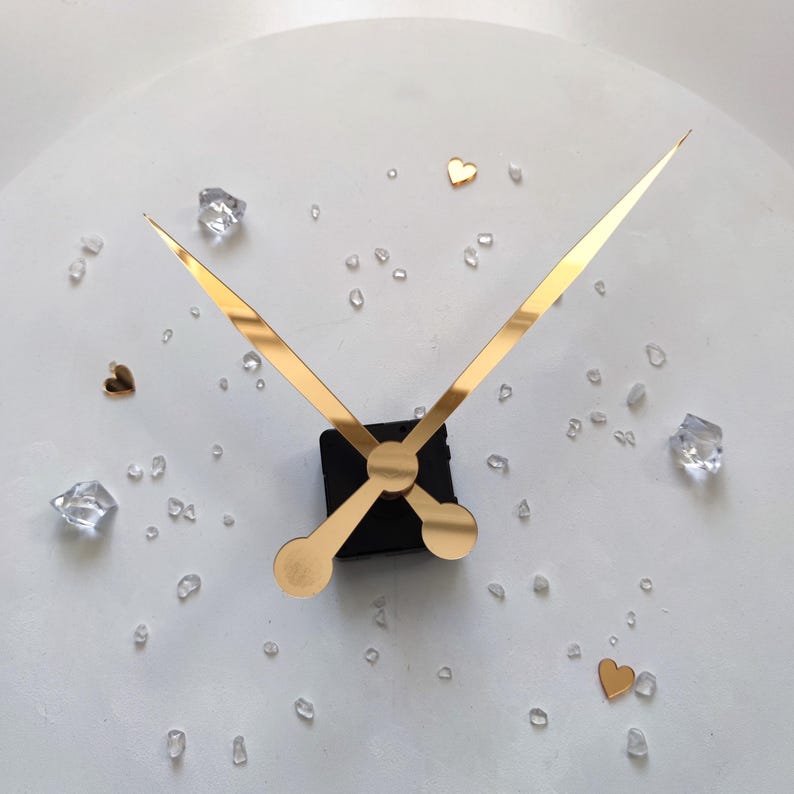 Silent Clock Mechanism Replacement Quartz Movement 31 mm Long Shaft DIY Clock Repair Kit image 13