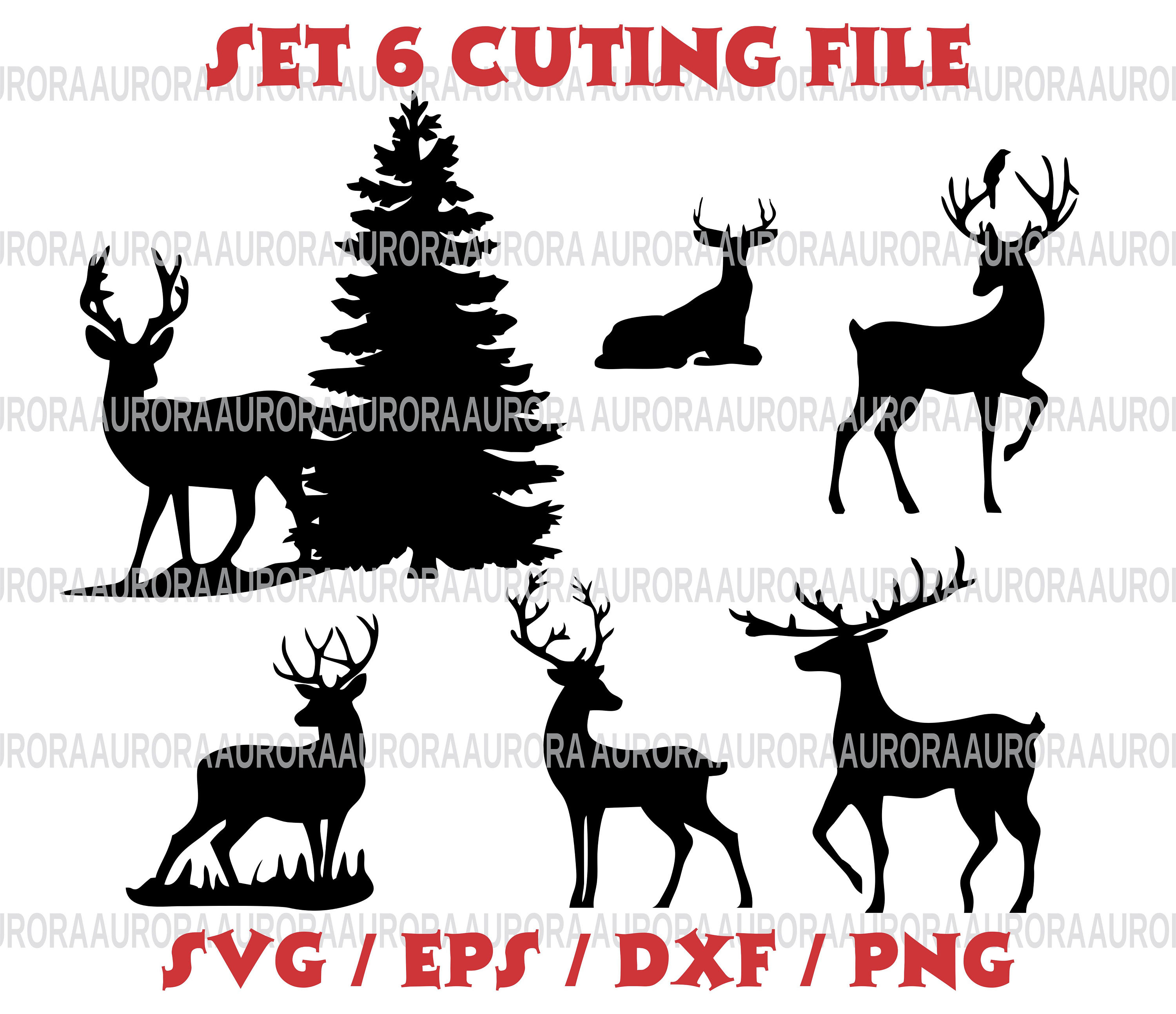 Download Reindeer svg Reindeer cut file Reindeer silhouette SVG Cutting | Etsy