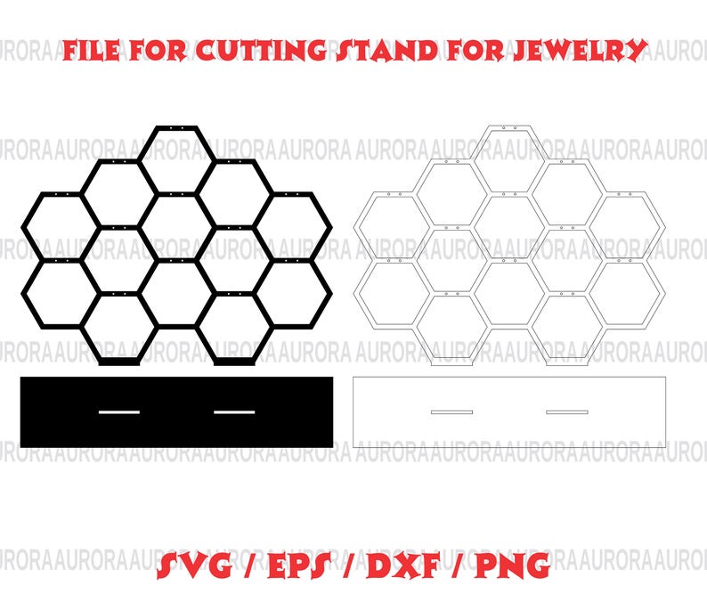 Download Jewelry Displays SVG Laser cut vector CNC File for cutting ...