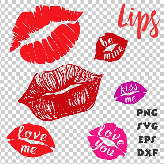 Download Lip Mark Svg Lips Svg Png Eps Dxf Stencil Decal Silhouette Etsy