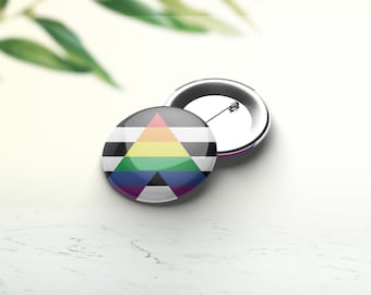 Przypinka z flagą ALLY / duma LGBT