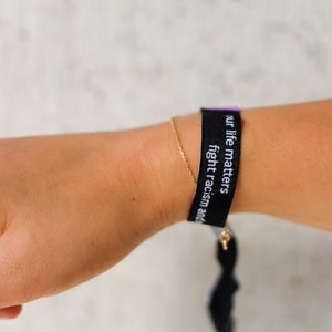 Your life matters, fight racism and sexism LGBTQ+ Pride bracelet - against racism