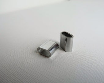 2x aluminum fastener for festival ribbons, inlet ribbon, festival ribbon seal eyelets