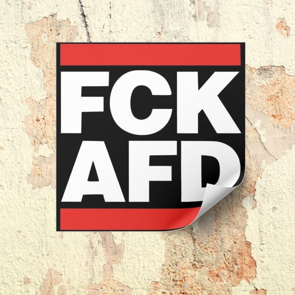 8x FCK AFD - stickers - 5 x 5 cm