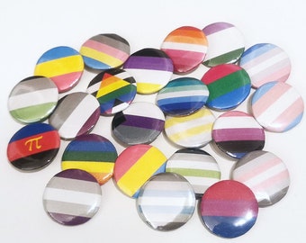 Wybrane przyciski dumy / duma LGBTQ CSD