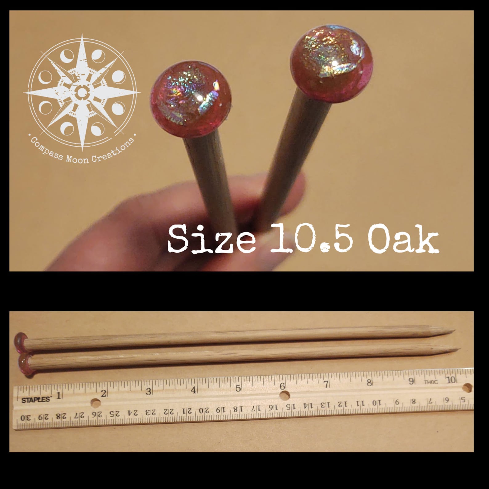 Knitting Needles Size 10.5 Handmade. Unique One Of A Kind Etsy