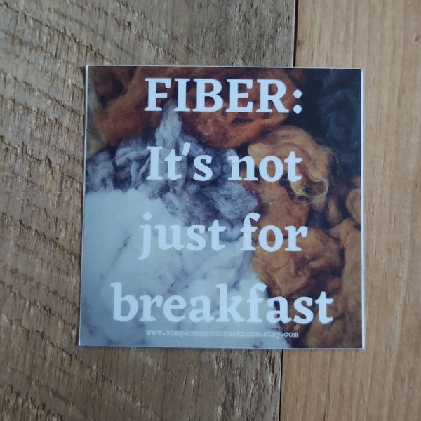 Fiber Yarn Vinyl Sticker.  Outdoor Quality, UV Resistant.  Knit Crochet Weave Spin.  Put on cars, water bottles, luggage...anything Unique!