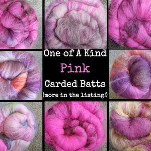 Needle Felting Wool - 1 oz. Felter's Fleece - Purples - textured heathered  batting - You Choose Color