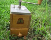 Coffee grinder Mochkamühle Armin Trösser Wood Metal Vintage Barista gift