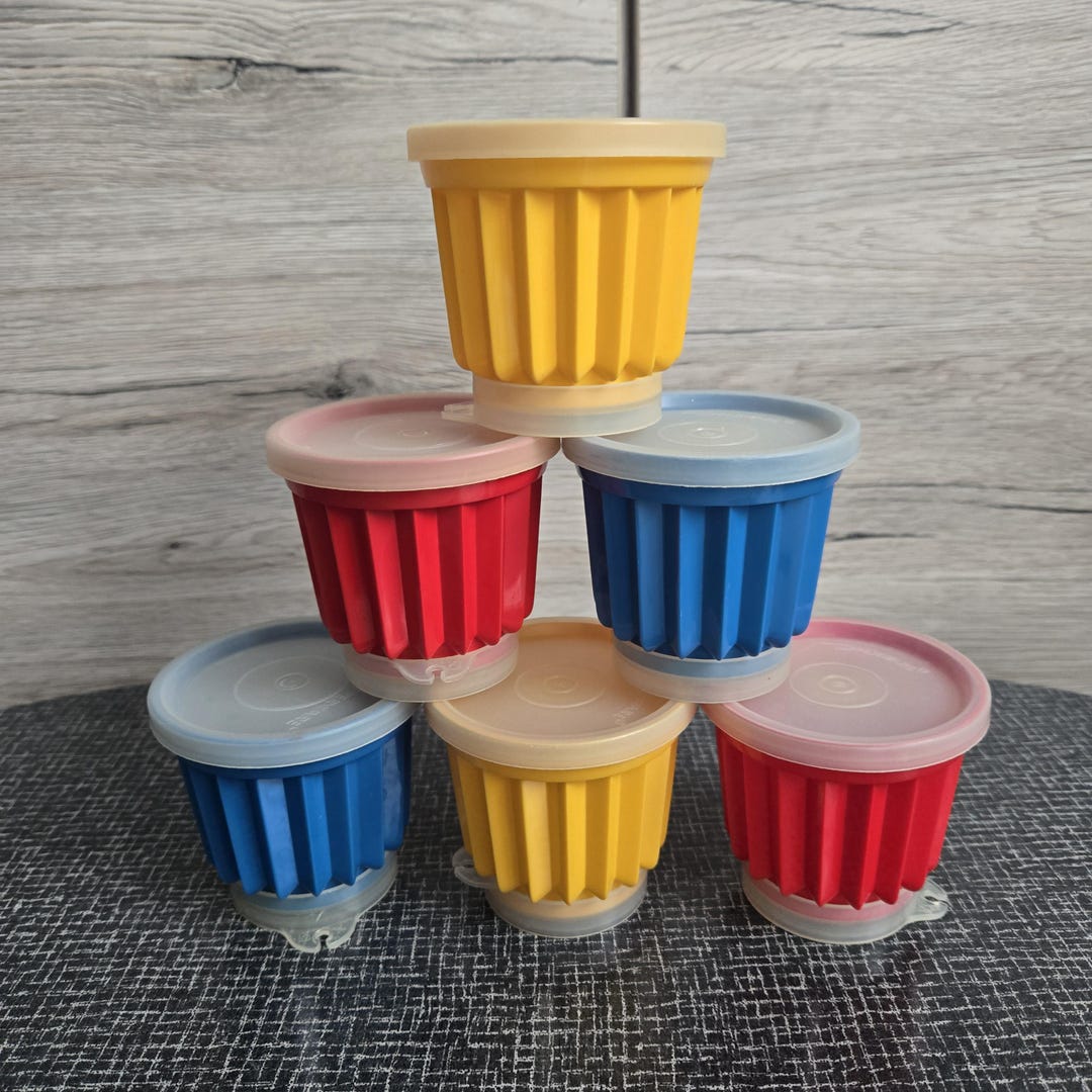 Pudding Tupperware Tupperware = Pudding Molds = Pudding Containers = Colorful or White - Etsy