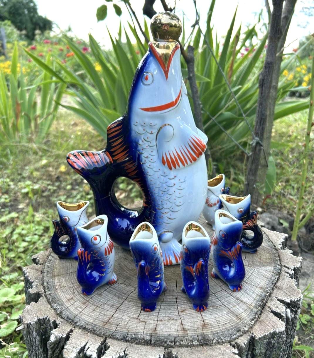 1960's Decanter Set - Etsy