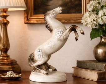 Vintage Nymphenburg Porcelain Figurine Germany 50s, Antique porcelain animal figurine, Collectible Porcelain Statue with Crown Mark