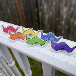 WORM Acrylic Pin