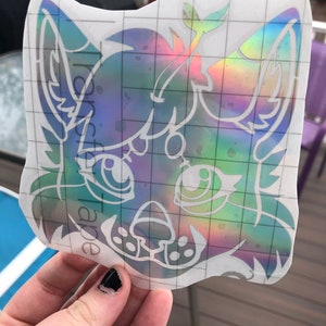 Inverted Custom Fursona Headshot decal