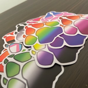 3 inch Matte Pride Paw Stickers