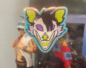 2.5 Inch Glow in the Dark Hypnotic Possum Sticker