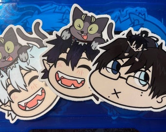 Rin and Yukio Chibi Stickers