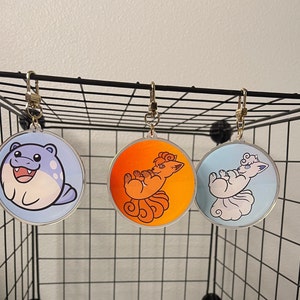 3 inch Poke Ball Acrylic charms