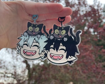 Happy Rin och Kuro akrylberlock