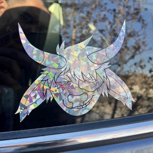 Inverted Custom Fursona Headshot decal