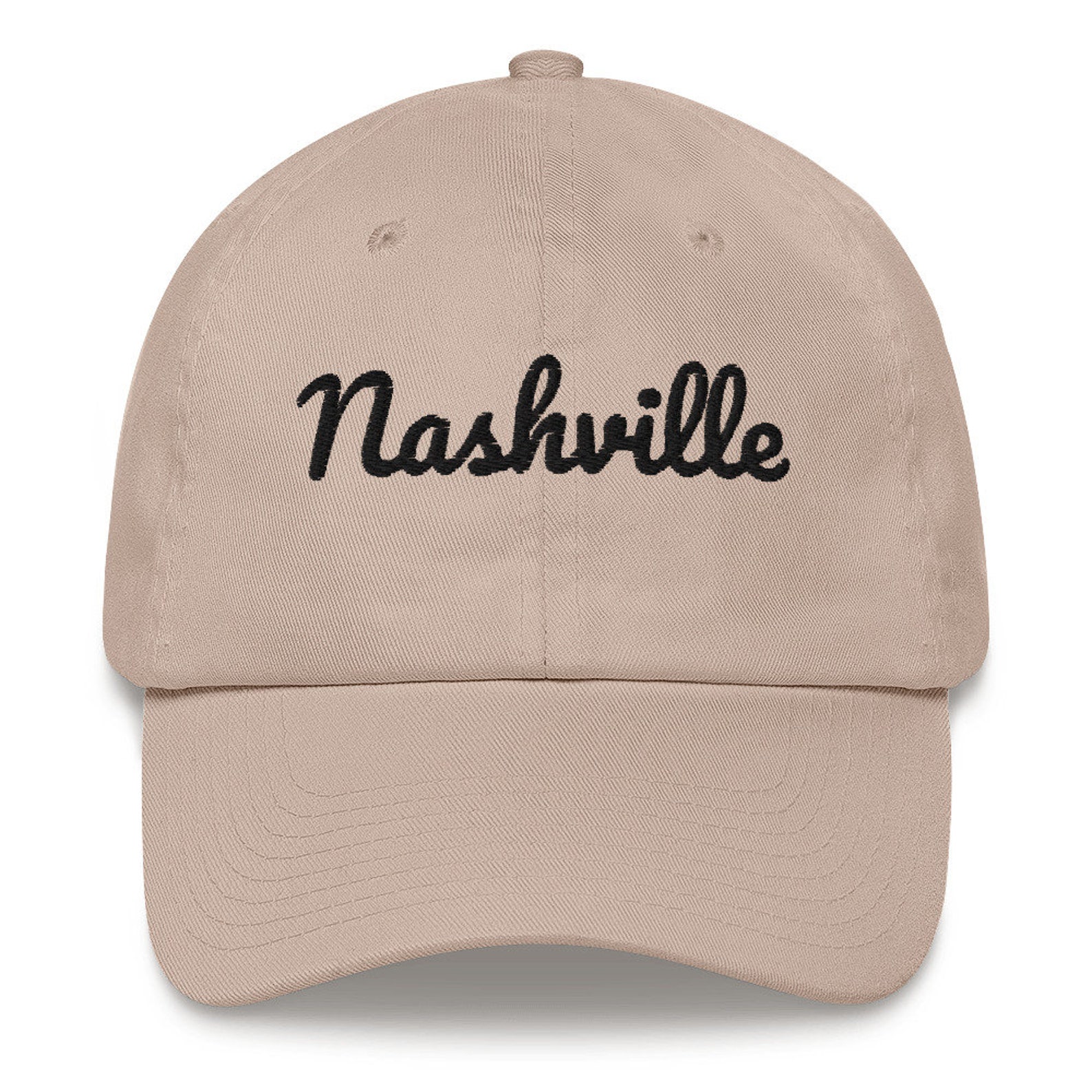 Nashville Cursive Hat black lettering Etsy