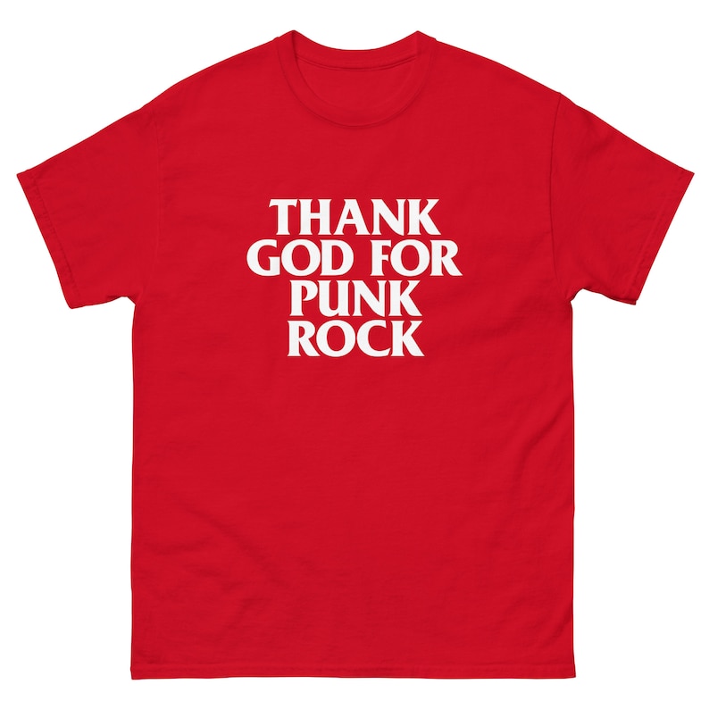 Thank God For Punk Rock Men's classic tee (White Text)