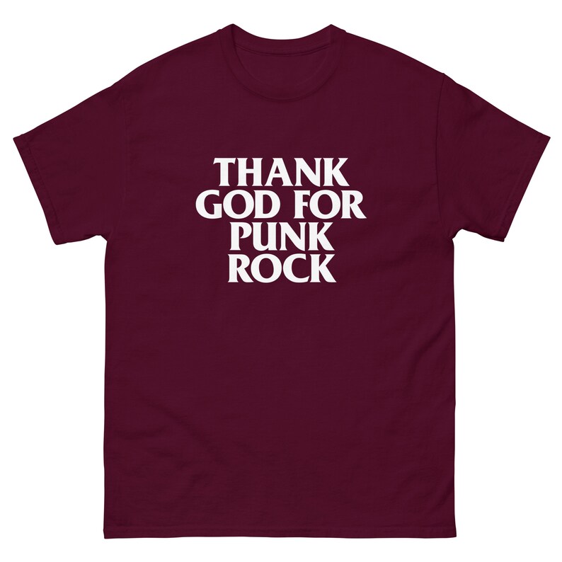 Thank God For Punk Rock Men's classic tee (White Text)