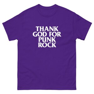 Thank God For Punk Rock Men's classic tee (White Text)