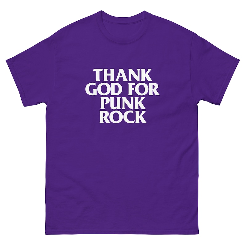 Thank God For Punk Rock Men's classic tee (White Text)