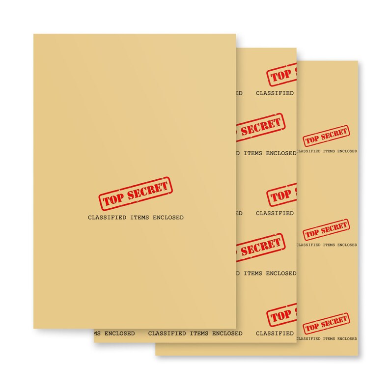 Top Secret Wrapping Paper (3 pack)