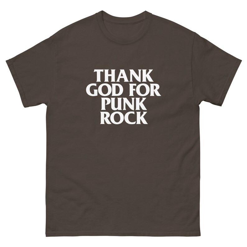 Thank God For Punk Rock Men's classic tee (White Text)