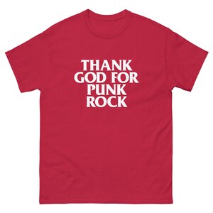 Thank God For Punk Rock Men's classic tee (White Text)