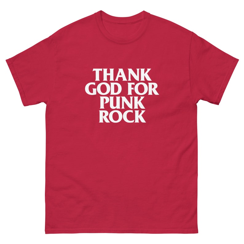 Thank God For Punk Rock Men's classic tee (White Text)