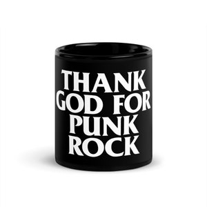 Thank God For Punk Rock Black Mug