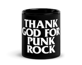 Grazie a Dio per la tazza nera Punk Rock