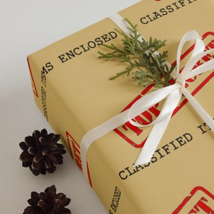 Top Secret Wrapping Paper (3 pack)