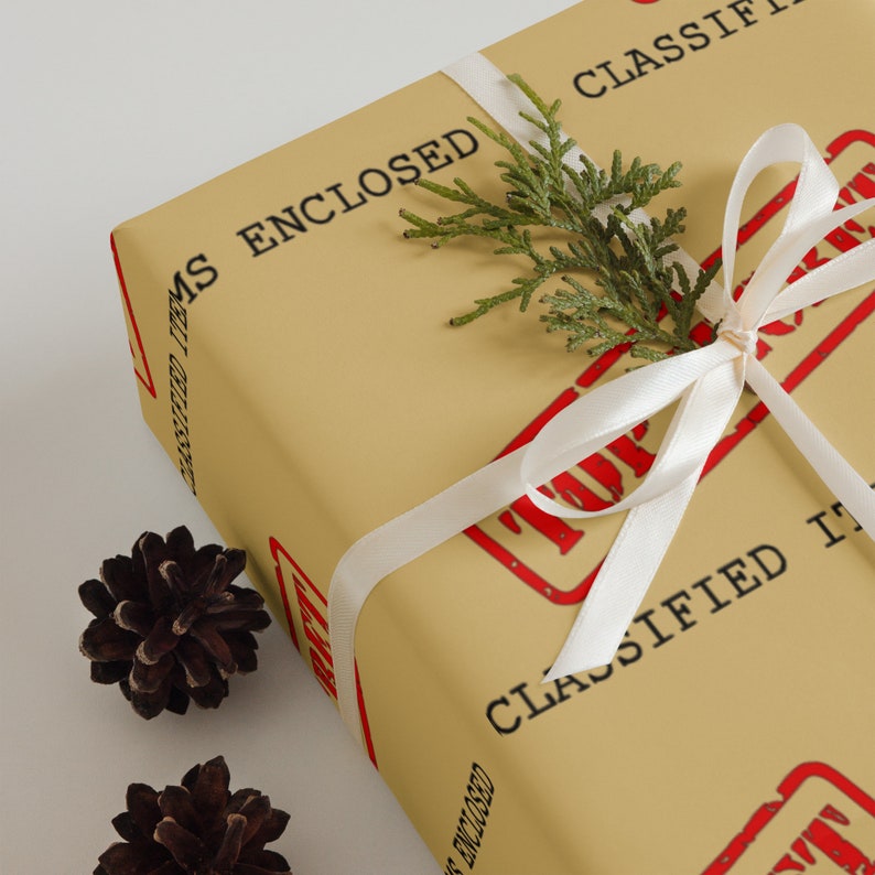 Top Secret Wrapping Paper (3 pack)