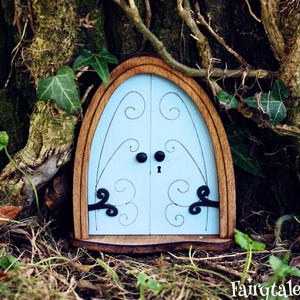 Feeëndeurtje Emma in Roze | Roze Dubbel Deurtje | Elfendeurtje | Kabouterdeur | Miniatuur Deur | Sprookjesdeur | Tandenfee | Magisch Cadeau