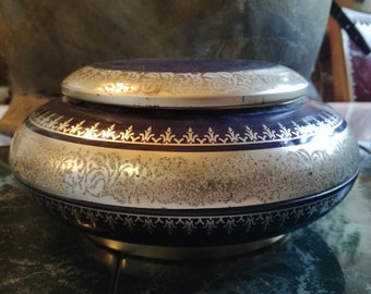 Vintage, coffee tin, coffee can, Tschibo, metallic, Tin Can,