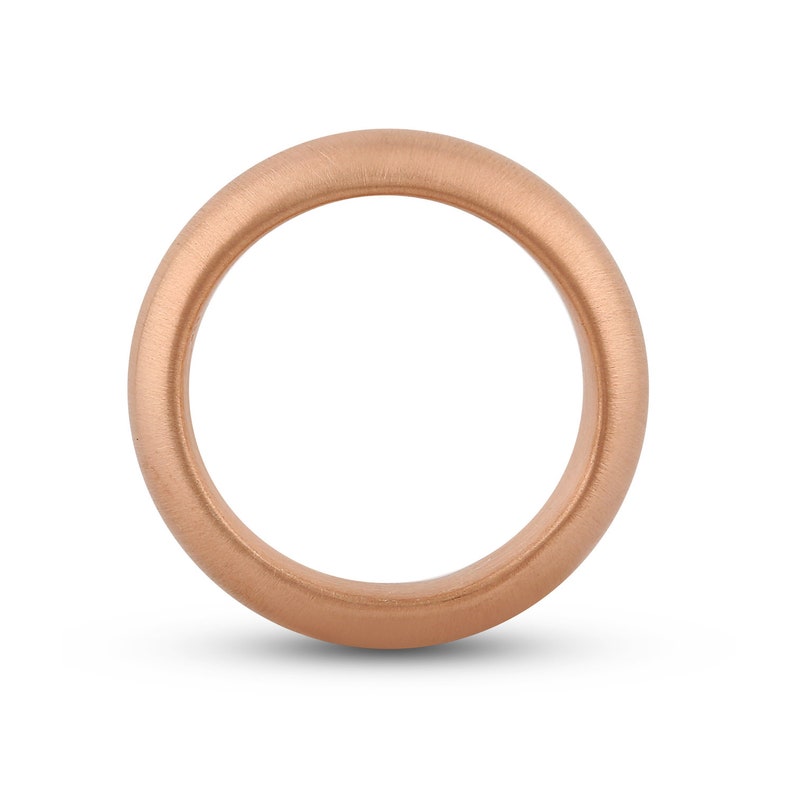 6MM Satin Finish Rose Gold Plain Band Mans Ring \u2022 Womans Ring \u2022 Mothers gift \u2022 Thin Ring Sterling Silver 14k Gold Fill \u2022 Anniversary Gift