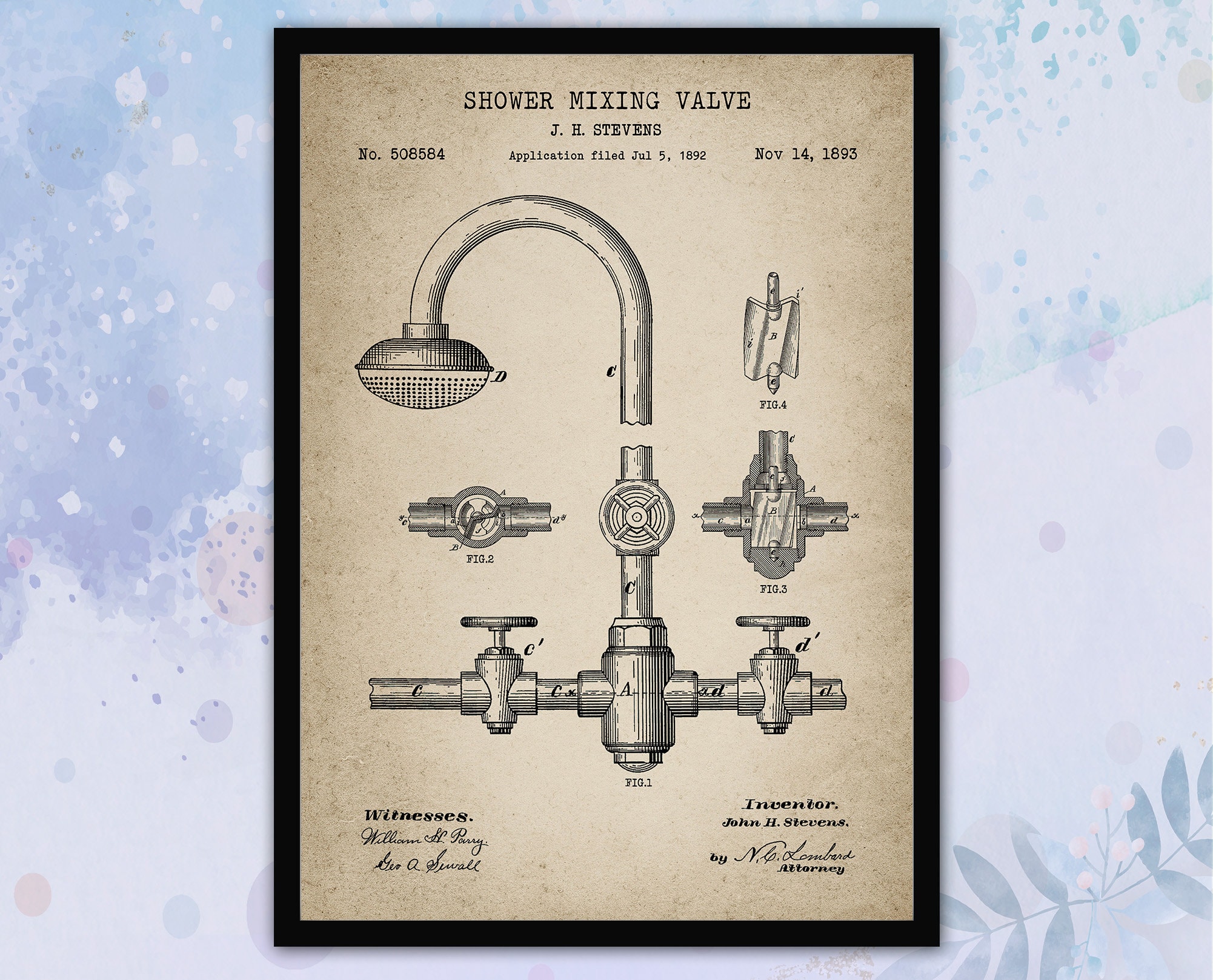 Set of 6 Vintage Bathroom Patent Print. Bathroom Wall Art. - Etsy