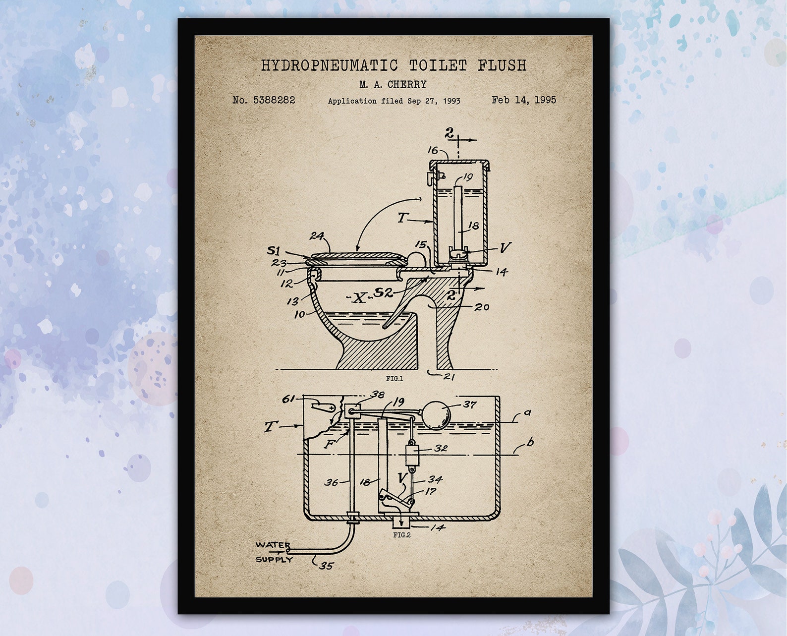Set of 6 Vintage Bathroom Patent Print. Bathroom Wall Art. - Etsy
