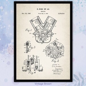 Set of 6 Henry Ford Patent Print. Henry Ford Invention Wall Art ...