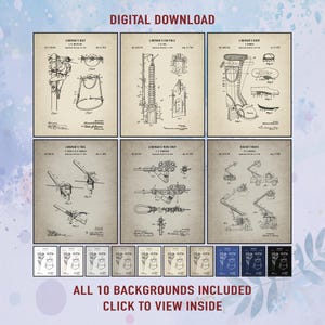 Set Of 6 Vintage Lineman Patent Print. Lineman Wall Art. Lineman Decor. Powerline Technician Electrician Gift. Man Cave Art Digital Download