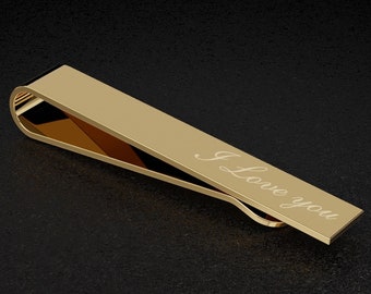 Valentines Gifts for Him | Personalised Valentines Gift | Personalised Gift | Engraved Tie Clip | Valentines | Valentines Gift Husband