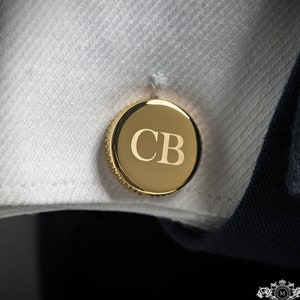 Groomsmen gift Initials Cufflinks Personalised Name Cufflinks Customised Cufflinks Groom Wedding Cufflinks Engraved Cufflinks image 4