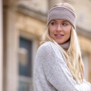 Ladies cashmere snood, ribbed cowl, cashmere neck warmer image 5